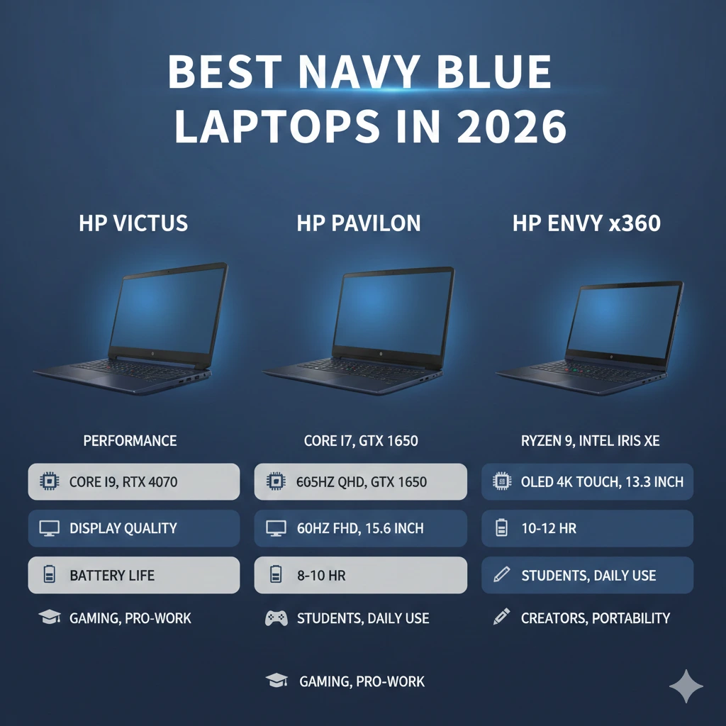Navy blue hp laptop (1)