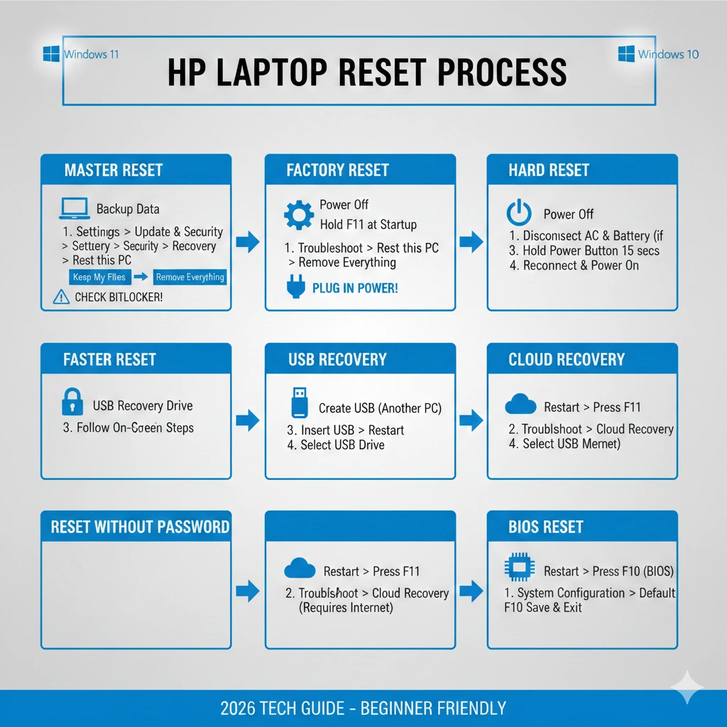 How do you master reset a hp laptop (1)