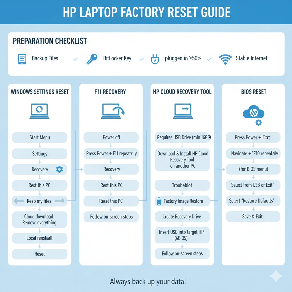 How to restore a laptop to factory settings hp (1)