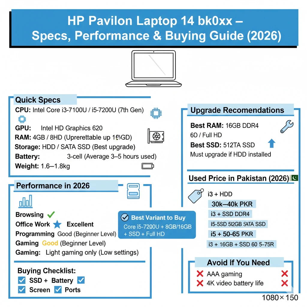Hp pavilion laptop 14 bk0xx
