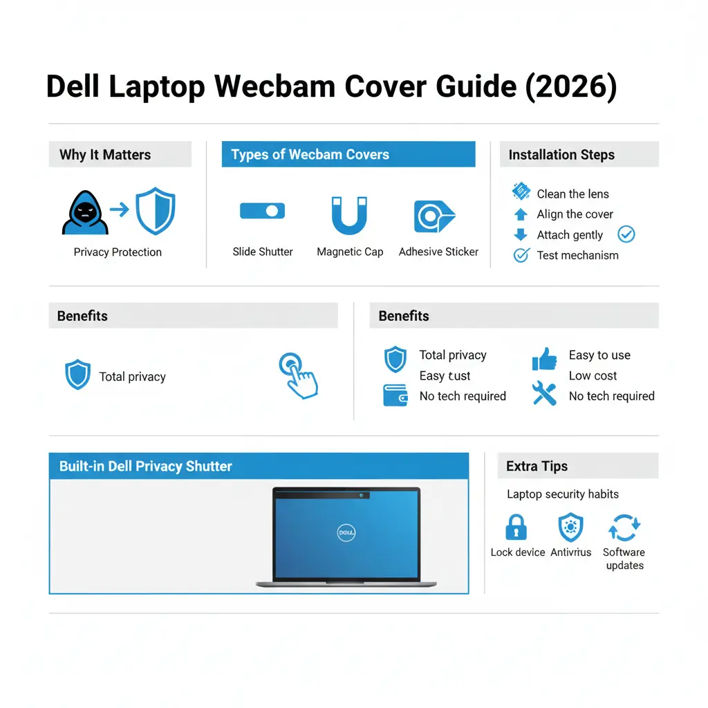 Dell laptop webcam cover