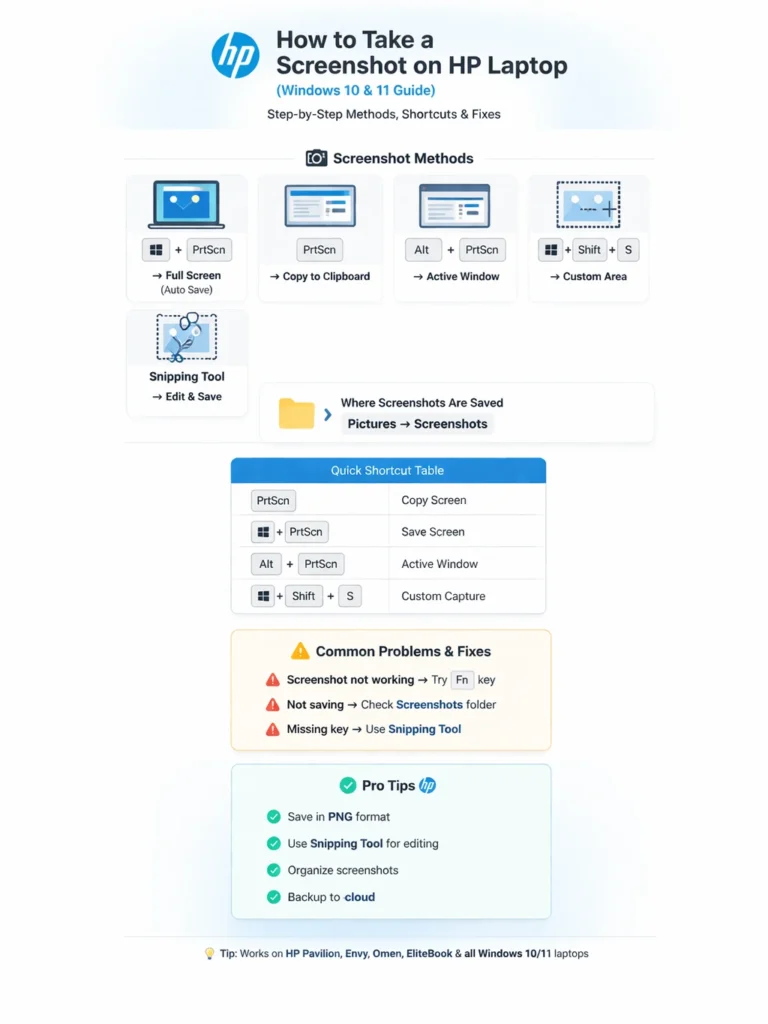 How to take a screenshot on laptop hp