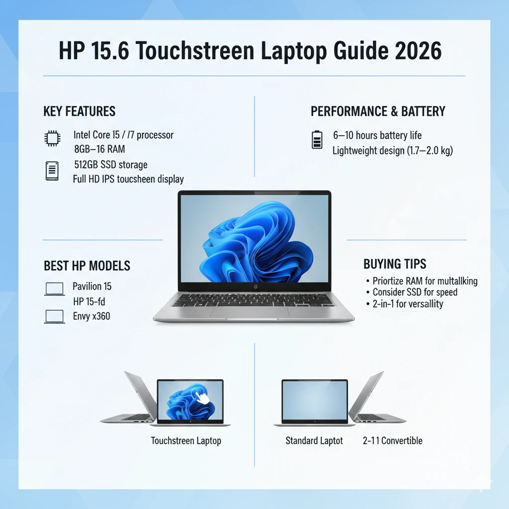 Hp 15.6 touchscreen laptop