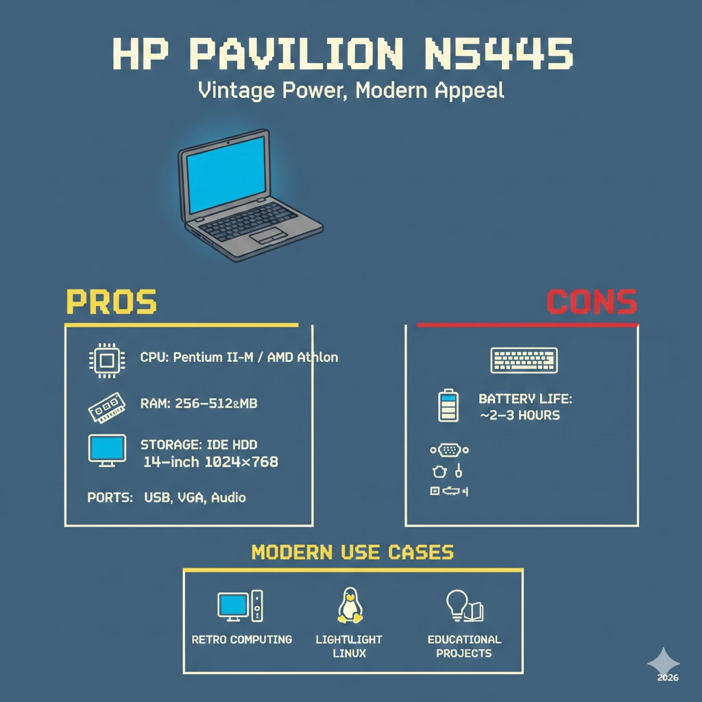 Hp pavilion n5445 laptop