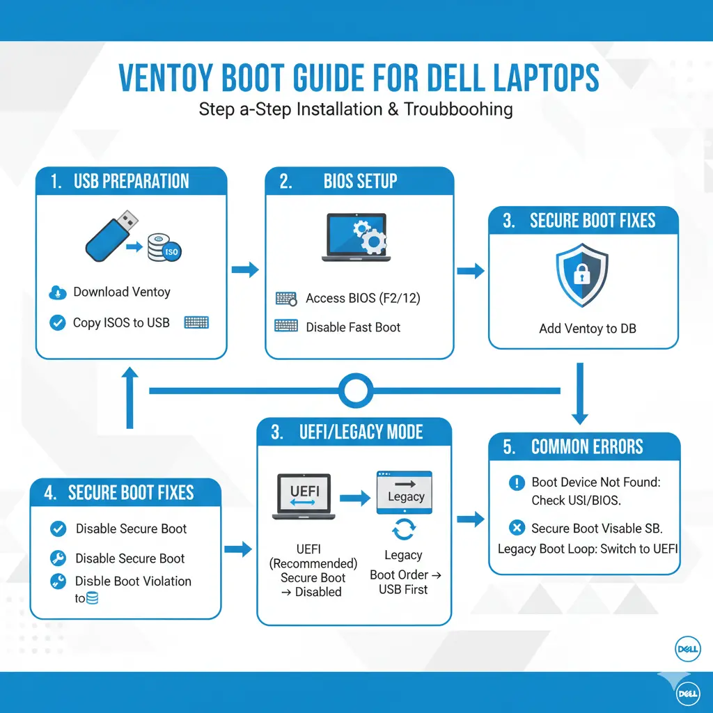 Ventoy boot in dell laptop