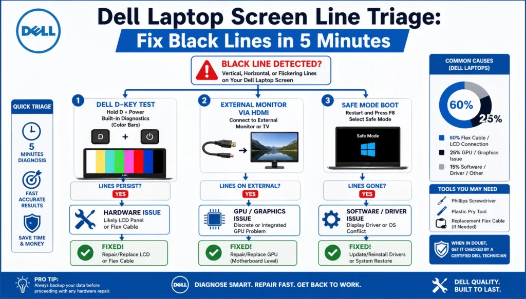 Black line on laptop screen dell (2)