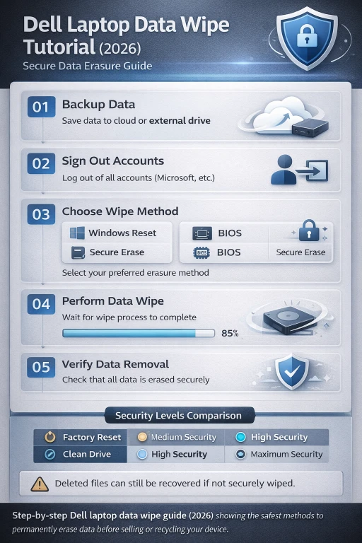 Dell laptop data wipe tutorial