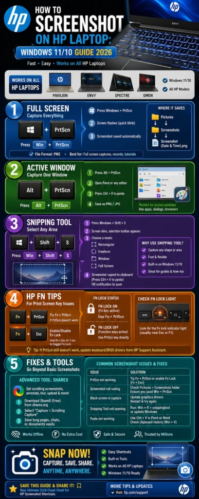 How can i take a screenshot on my hp laptop (2)