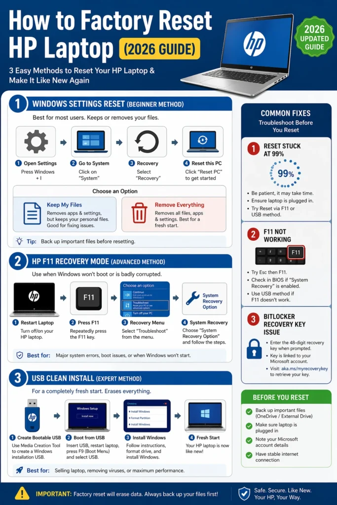 How do i factory reset my hp laptop (2)