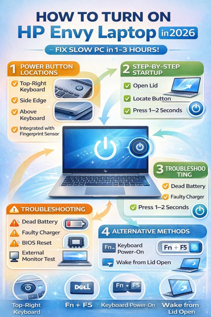 How to turn on hp envy laptop_(1)