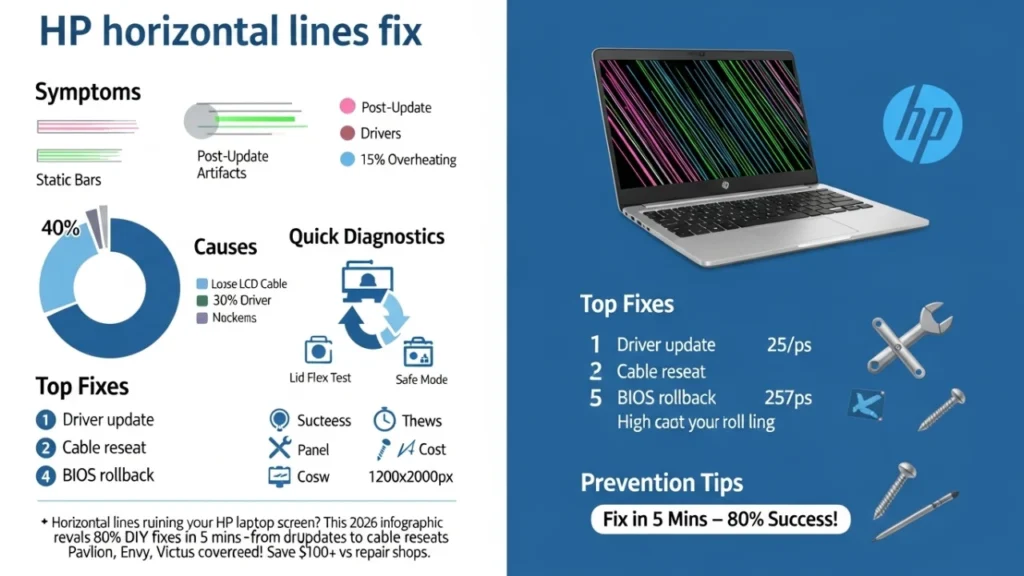 Hp laptop screen lines horizontal