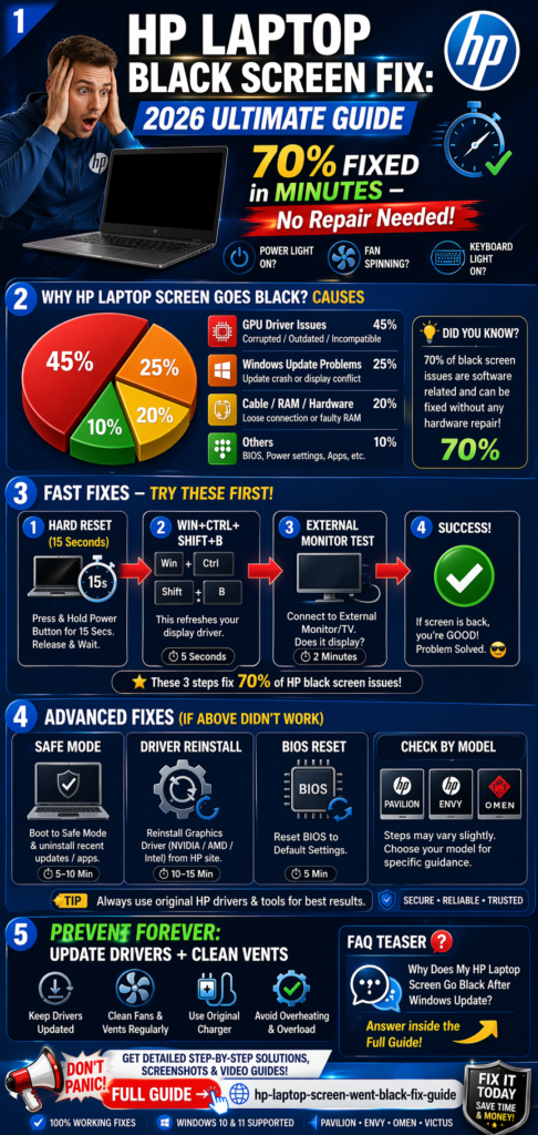 Hp laptop screen went black (2)