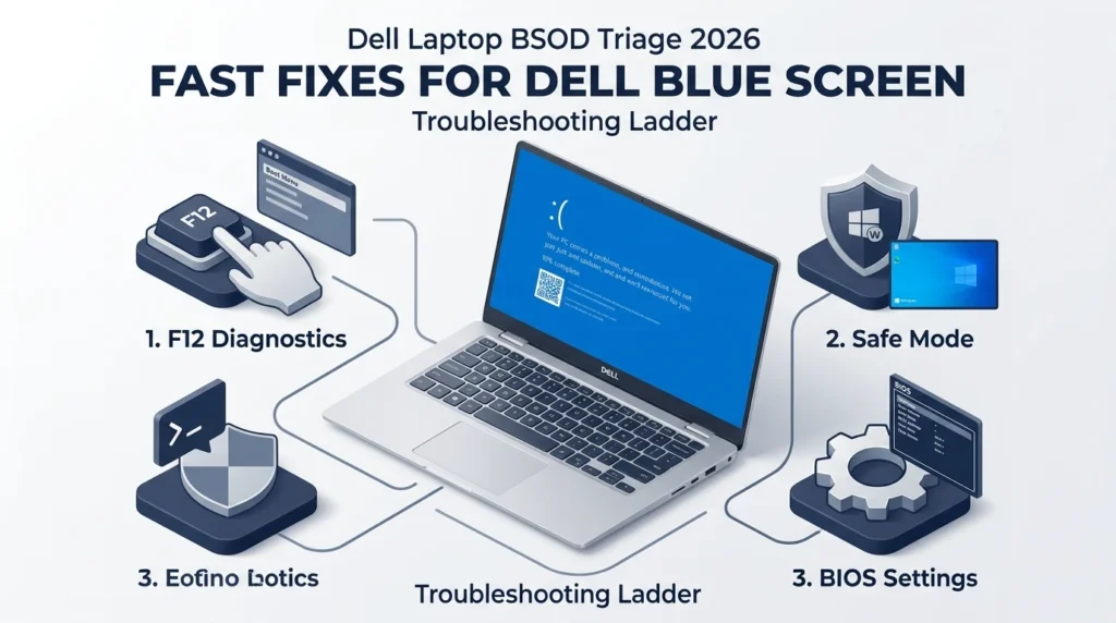 Blue screen of death dell laptop