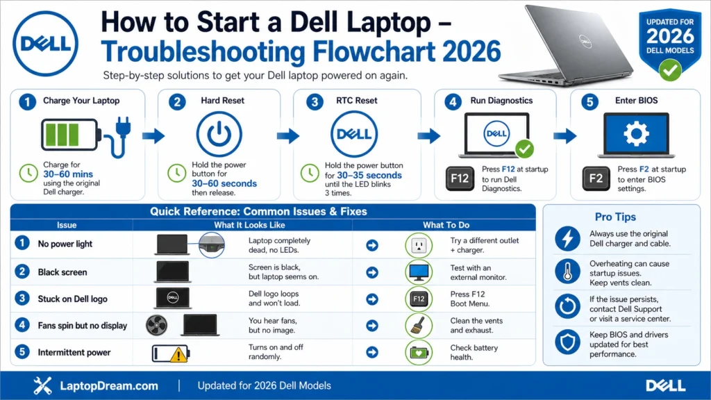 How to start dell laptop (2)