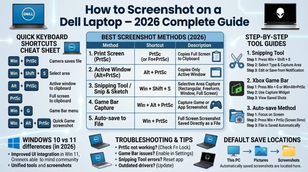 How to screenshot on a dell laptop